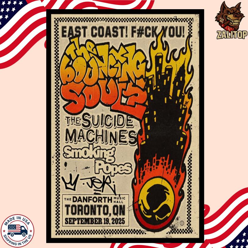 The Bouncing Souls Sep 19 2025 Toronto ON Event Poster-Portrait - Poster