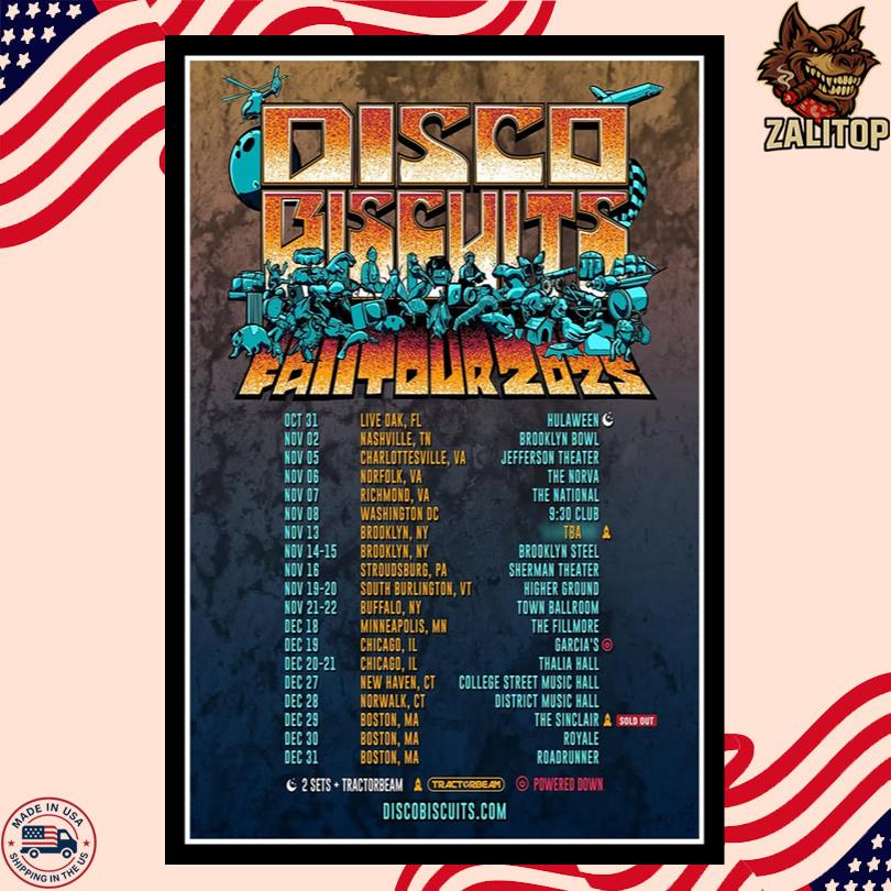 The Disco Biscuits FALL TOUR 2025 Poster