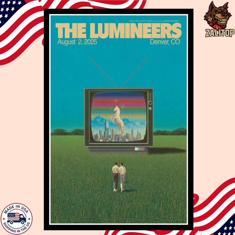 The Lumineers Tour Denver, CO 02 Aug 2025 Poster