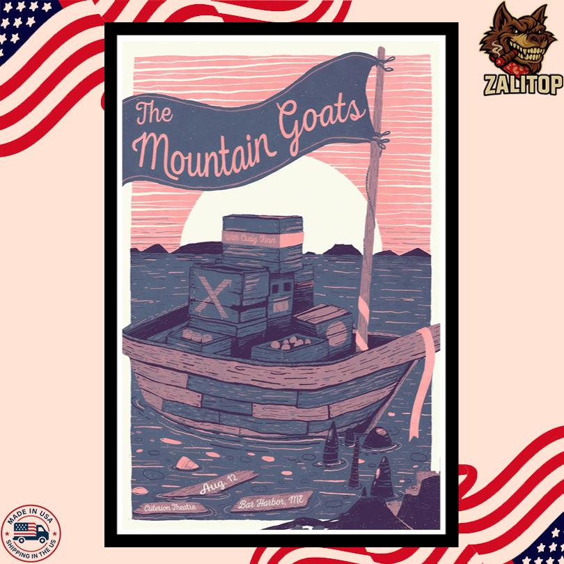 The Mountain Goats Aug 12 2025 Bar Harbor ME Live Show Poster -Portrait - Poster