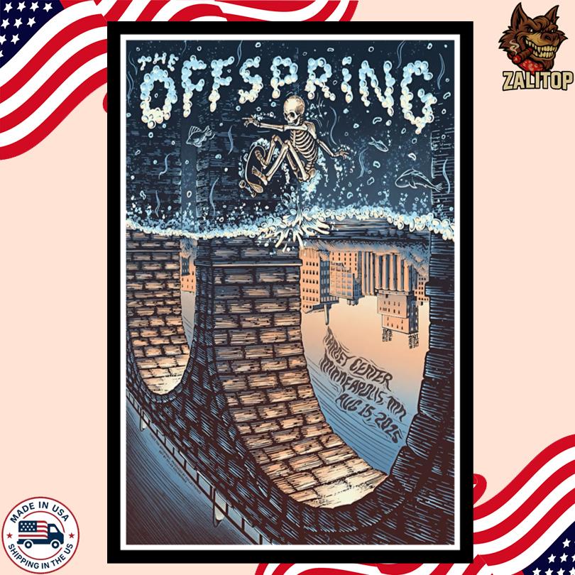 The Offspring Aug 15 2025 Target Center Tour Poster-Portrait - Poster