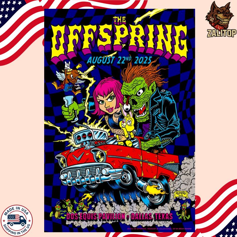 The Offspring Event August 22 2025 Dallas, TX Poster