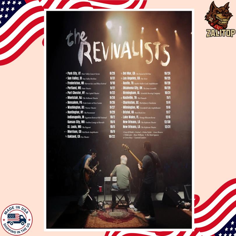 The Revivalists Tour 2025 Poster-Portrait - Poster