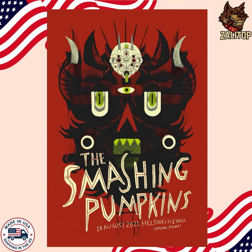The Smashing Pumpkins August 24 2025 in Helsinki, Finland Poster