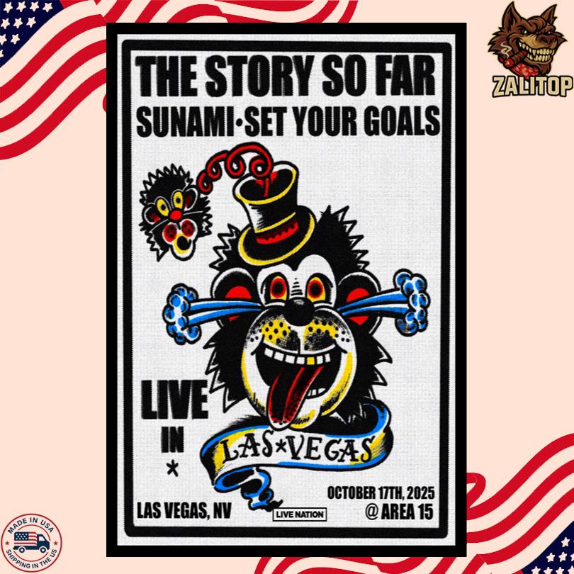 The Story So Far Oct 17 2025 Las Vegas NV Live Show Poster -Portrait - Poster