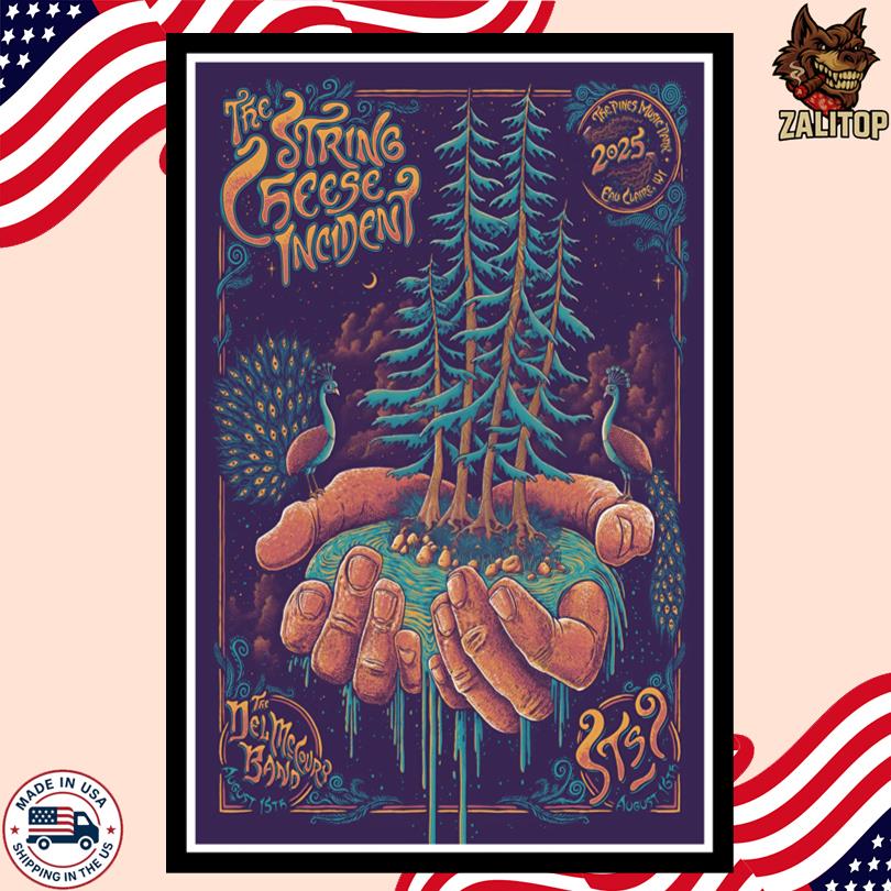The String Cheese Incident Aug 15 2025 The Pines Music Park Tour Poster-Portrait - Poster