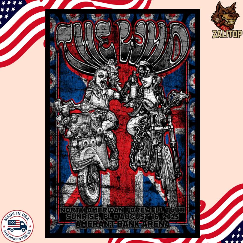 The Who August 16 2025 Amerant Bank Arena Sunrise FL Show Poster-Portrait - Poster