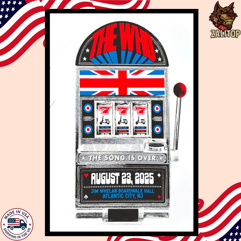 The Who Event Poster Aug 23 2025 Atlantic City, NJ