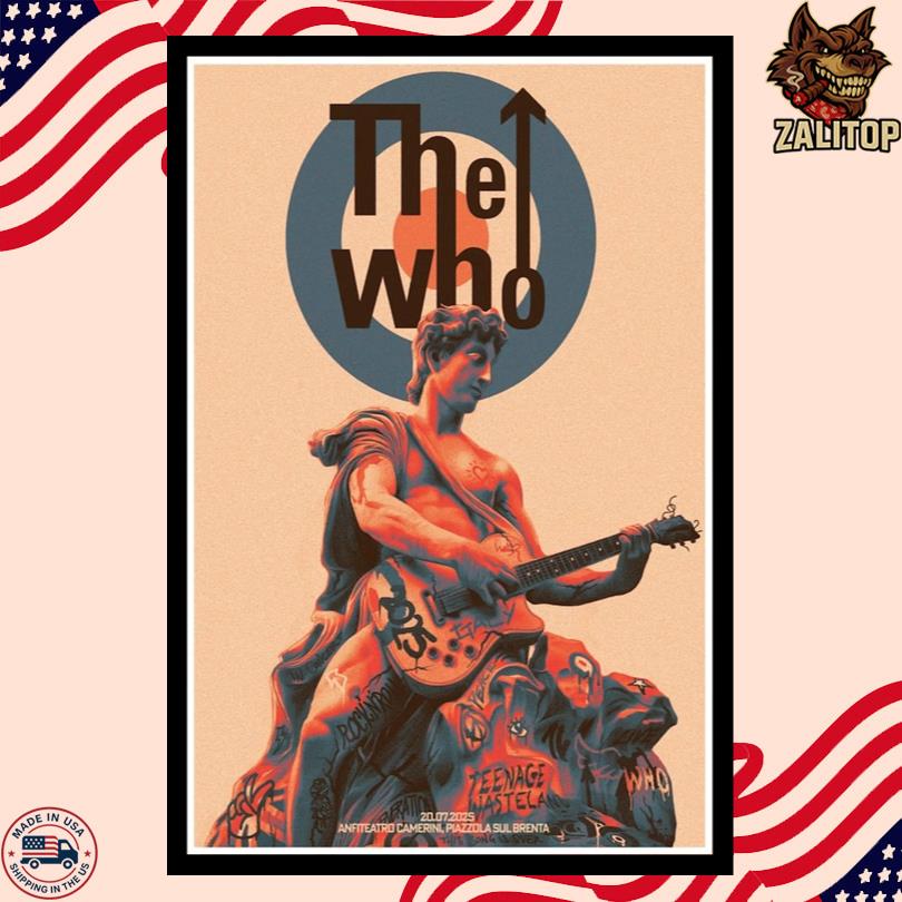 The Who July 20 2025 Anfiteatro Camerini Piazzola Sul Brenta Italy Poster