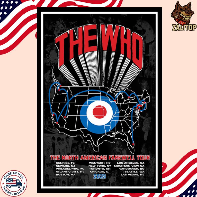 The Who The Song Is Over Tour 2025 Poster