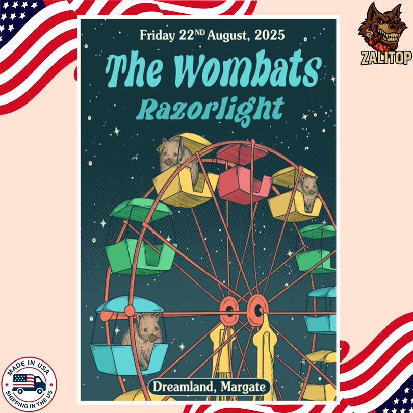 The Wombats Aug 22 2025 Dreamland Margate Poster