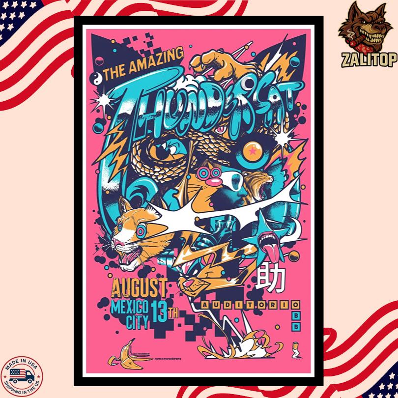 Thundercat Aug 13 2025 at Auditorio BB in Mexico City Poster-Portrait - Poster