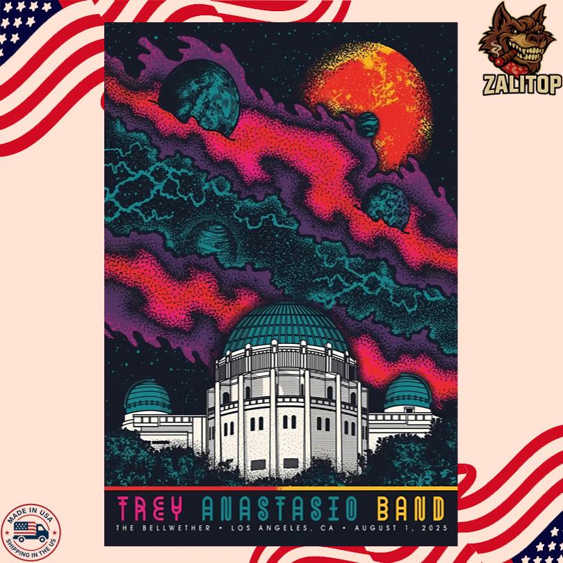 Trey Anastasio Band Event Poster Aug 1 2025 The Bellwether LA