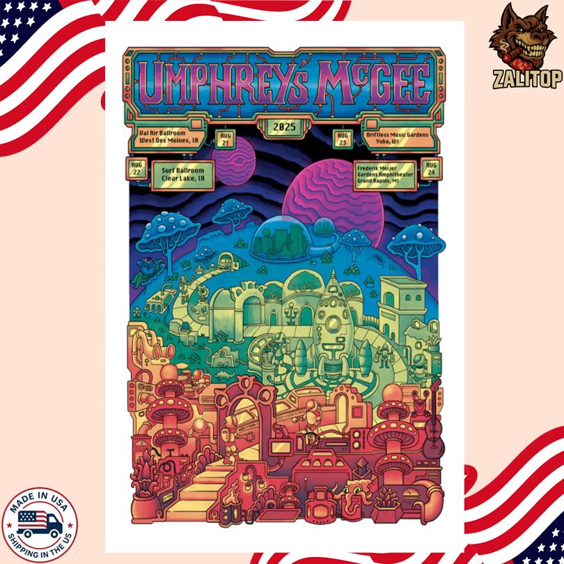 Umphrey\'s McGee Aug 24 2025 Grand Rapids, MI, Poster