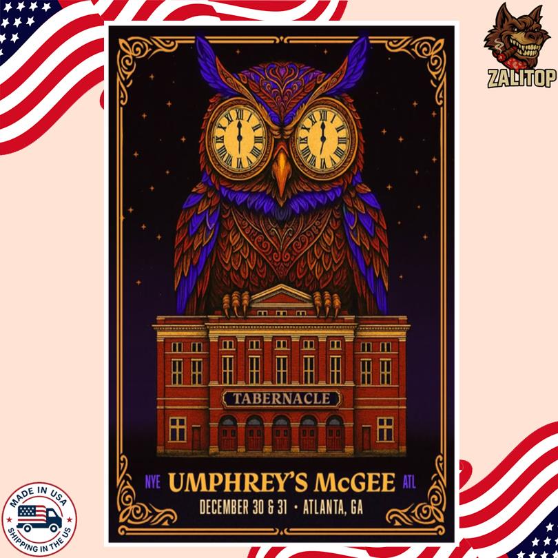 Umphreys McGee Dec 30-31 2025 Atlanta GA Poster