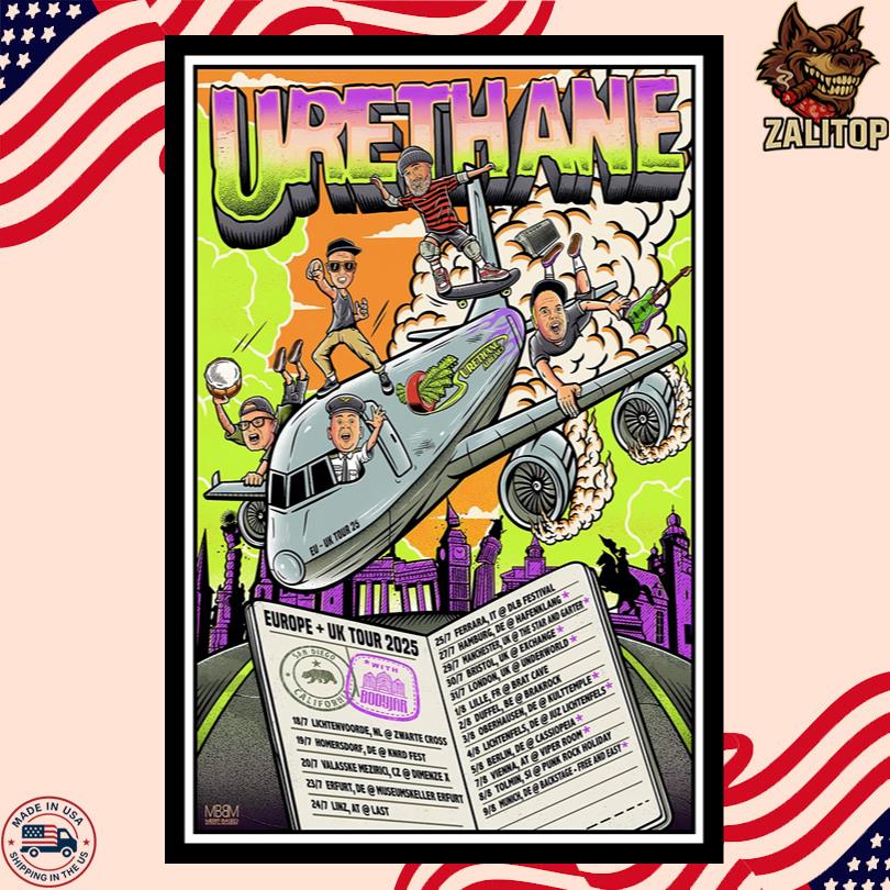 URETHANE Europe and UK Tour 2025 Poster