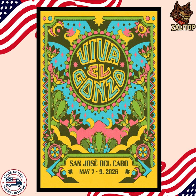 Viva El Gonzo May 7-9 2026 San Jose Del Cabo Event Poster