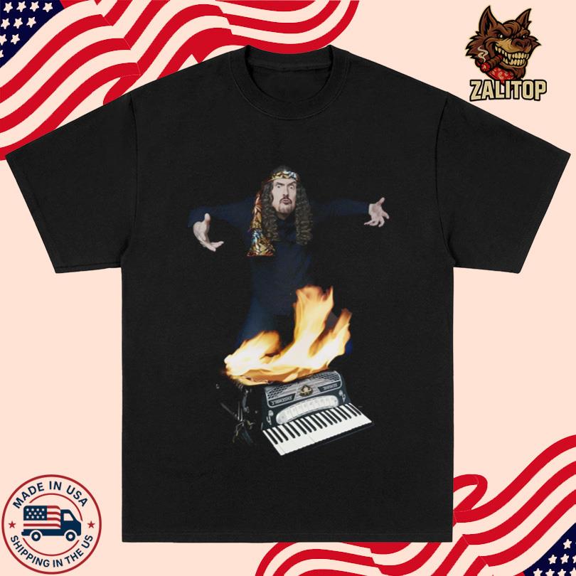 Weird Al Yankovic Accordion on Fire T-Shirt