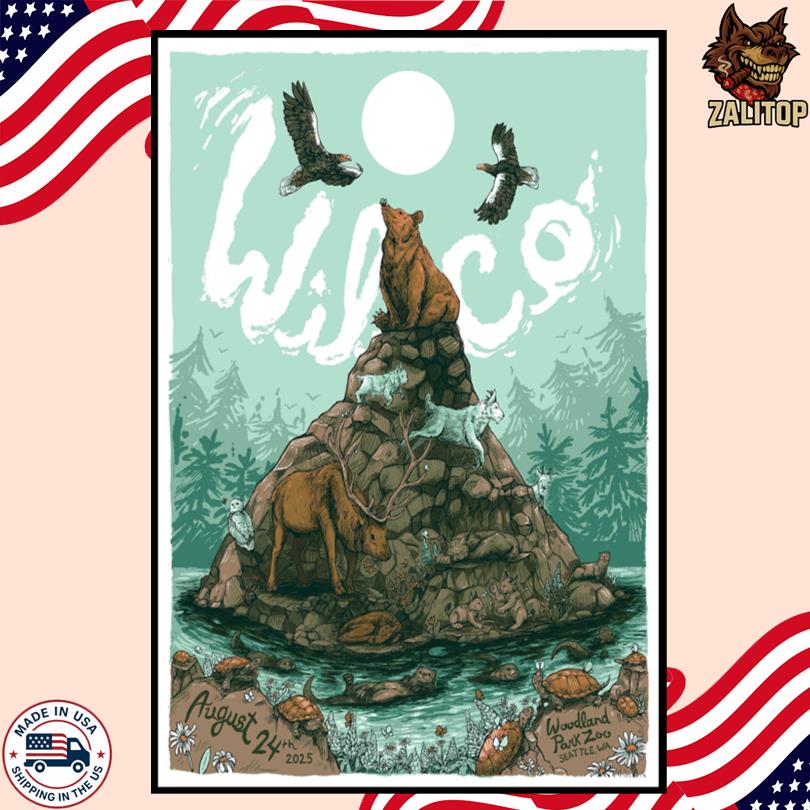 Wilco August 24 2025 in Seattle WA Poster
