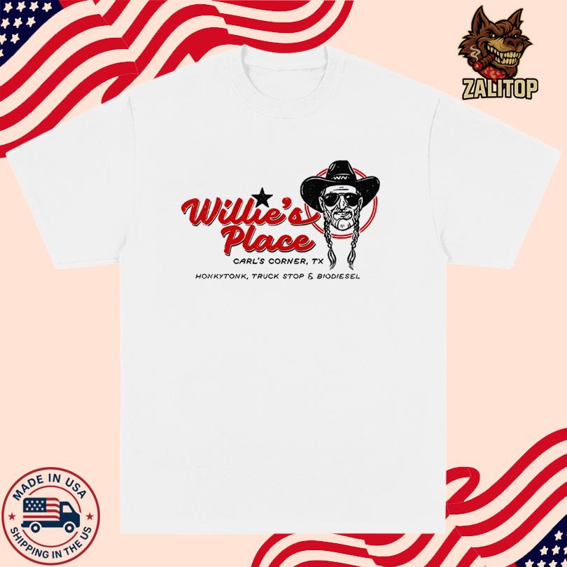 Willie Nelson Willie\'s Place Carl\'s Corner, TX T-Shirt